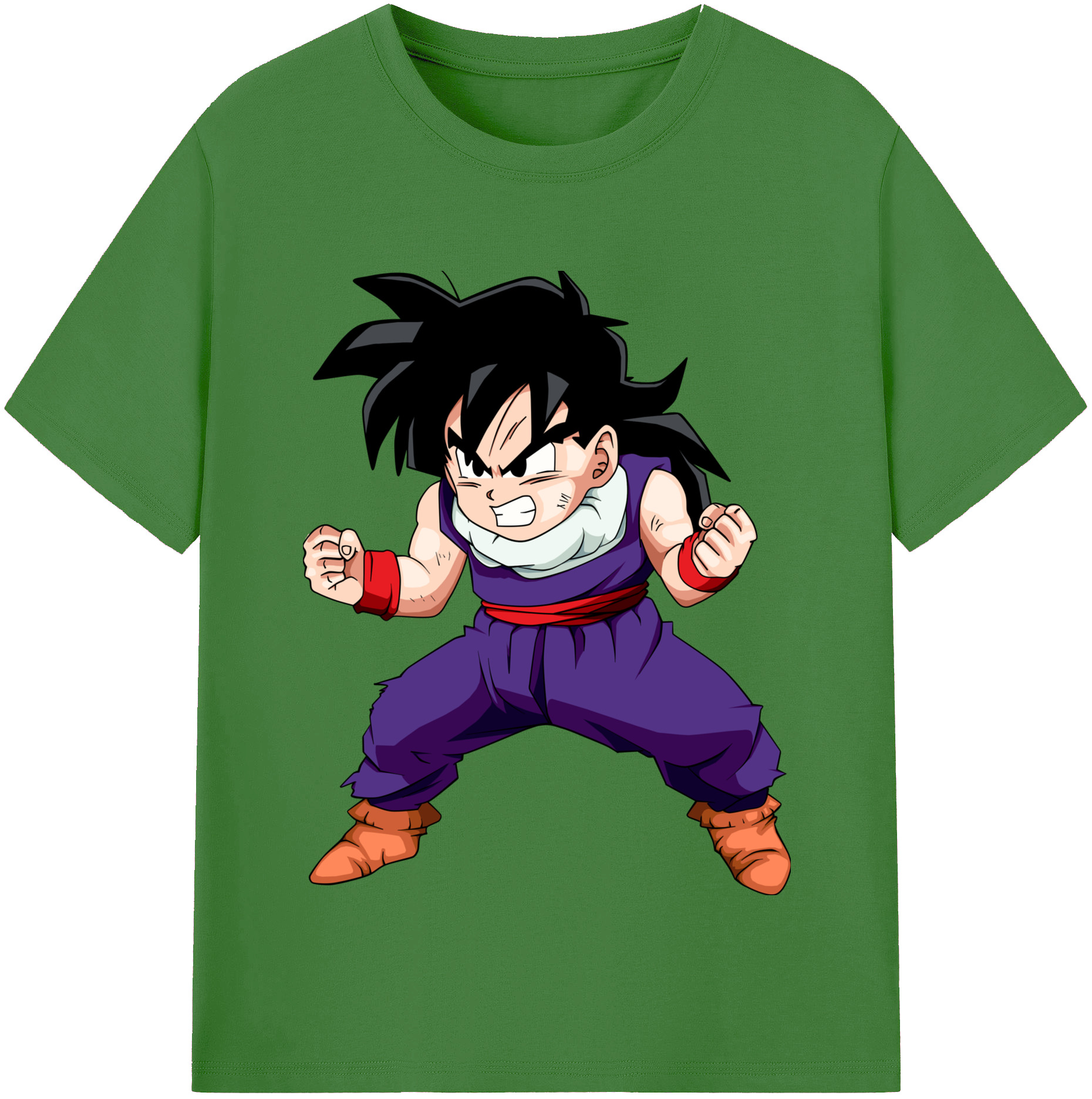 （画像用） ドラゴンボール 孫 悟飯（そんごはん）DRAGON BALL Son Gohan レディースカジュアルプリントTシャツ（綿100％）